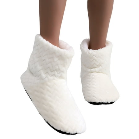 

Gomelly Women s Fluffy Bootie Slipper Soft Comfy House Shoes