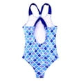 thumbnail image 4 of Zaldita Girls One Piece Swimsuits Summer Beach Swimwear UPF 50+ Protective Quick Dry Bathing Suit Blue Fish Scales 16, 4 of 7