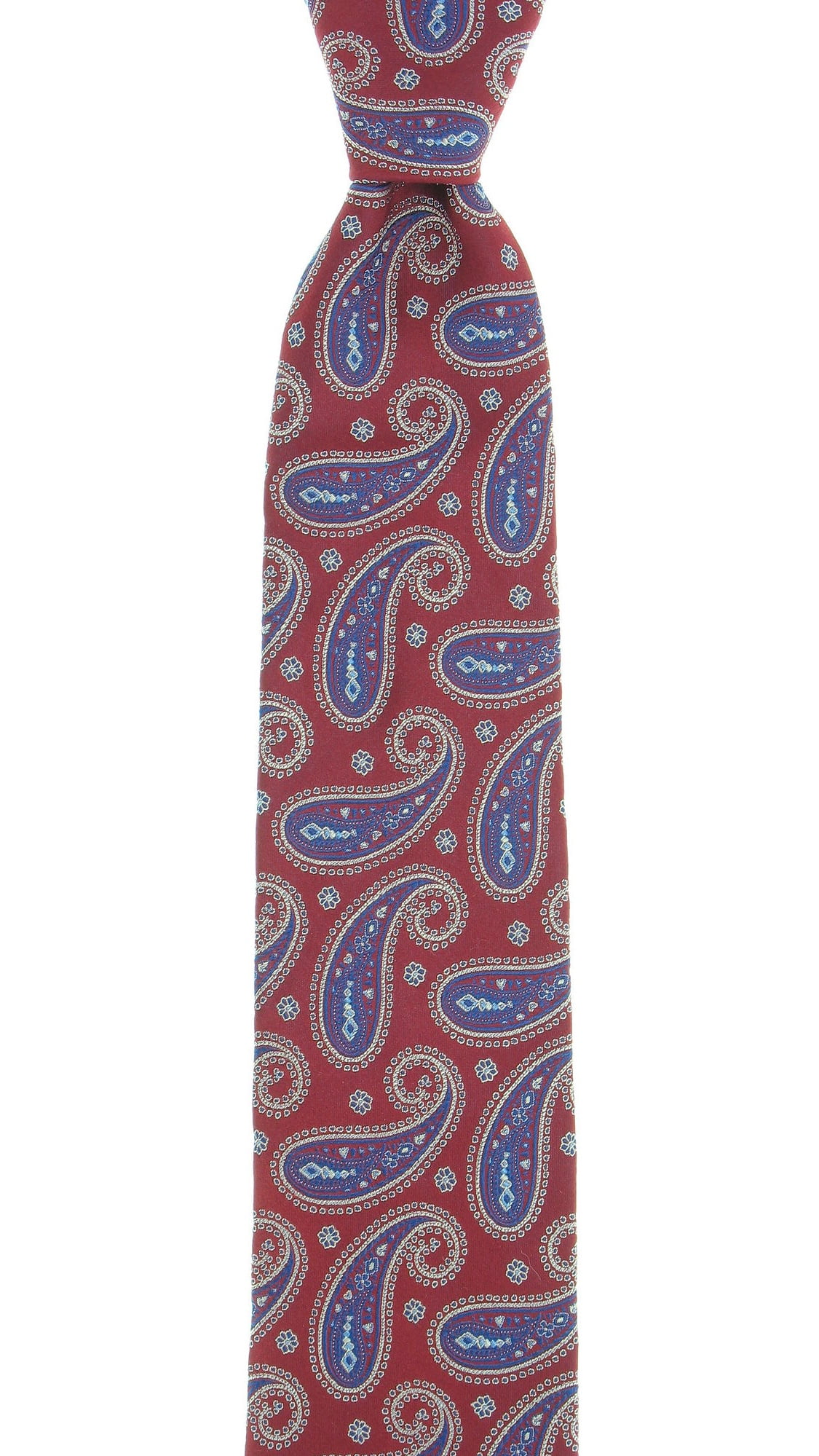 New Mens Tasso Elba Favcone Paisley Print 100 % Silk Neck Tie Necktie 