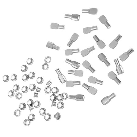 

50 Sets Steel Shelf Support Pegs Furniture Shelf Pin Spoon Shape Cabinet Shelf Pegs