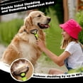 thumbnail image 3 of 3PCS Self Cleaning Slicker Brush & Pet Grooming Rake & Flea Comb for Dogs,Cats and Horses | Double-Sided Dematting Comb & Skin Friendly Deshedding Grooming Tool (Green), 3 of 13