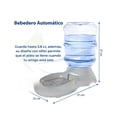 thumbnail image 4 of Tazon Xtellar Dispensador Automatico Alimento Para Perros Gato Chico Color Gris, 4 of 4