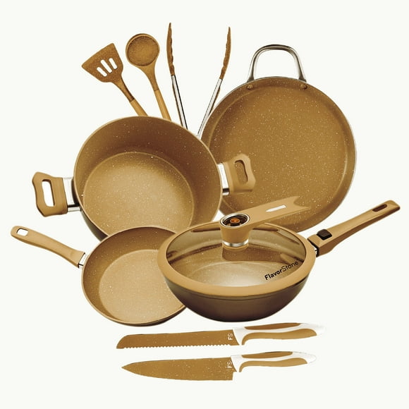 Batería de cocina FLAVOSTONE Master Deluxe Set 10 piezas Copper