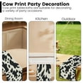 thumbnail image 5 of Jokapy Farmhouse Black and White Cow Print Linen Table Runner, 13" x 72", 2 Count, 5 of 8