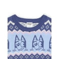 thumbnail image 4 of Bluey Girls Metallic Lurex Holiday Sweater, Sizes 4-16, 4 of 10