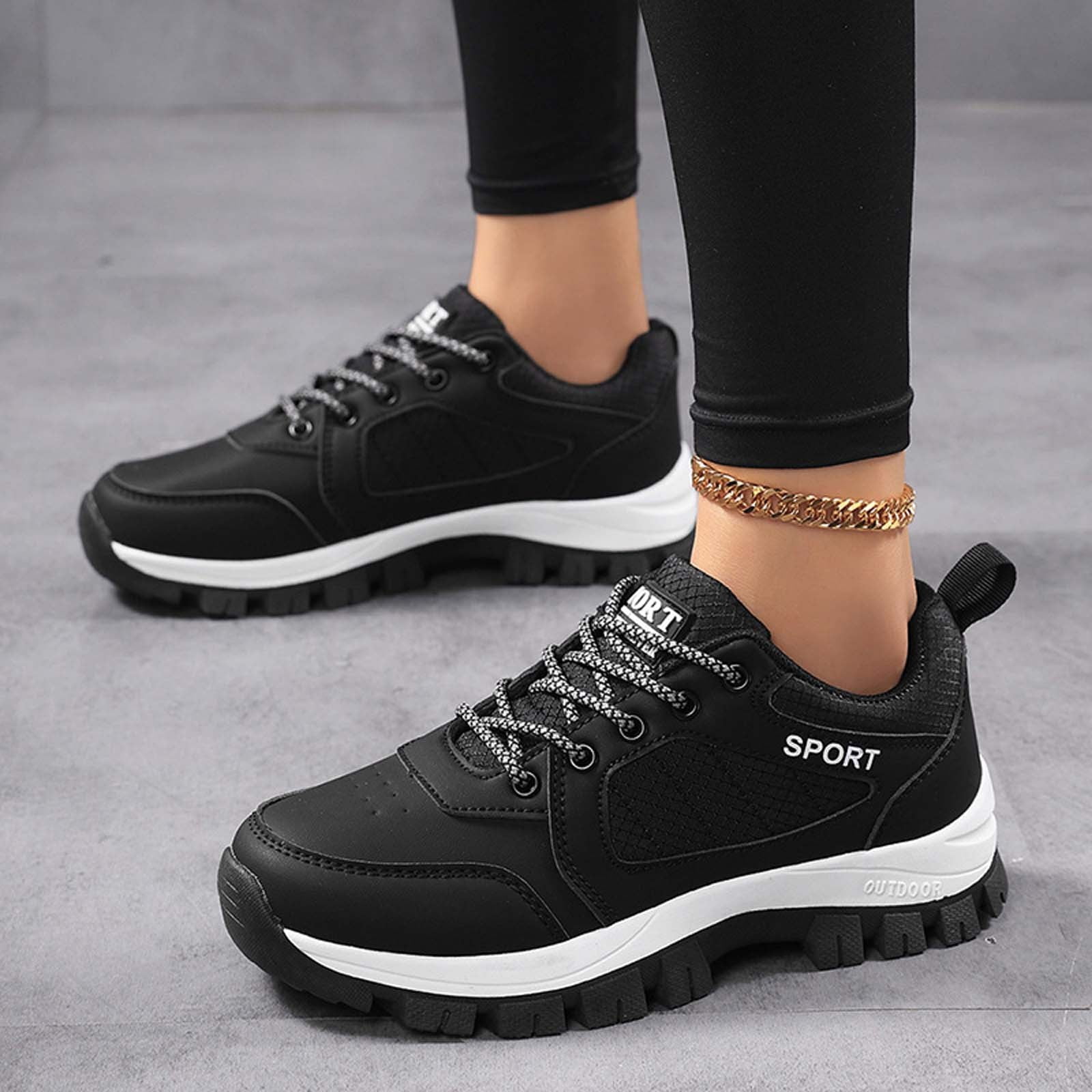 Women's Walking Shoes Waterproof Hiking Shoes on Orthopedic Sneakers Outdoor Non Shoes Casual Trail Shoes