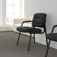 thumbnail image 3 of Flash Furniture Darwin Flash Fundamentals LeatherSoft Tufted Executive Reception Chair, Black, 3 of 16