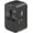 1 USB + 1 Type C, variant on Travel Adapter, Worldwide All in One Universal Travel Adaptor AC Power Plug Adapter Wall Charger with USB-C and USB-A Charging Ports for USA EU UK AUS Black