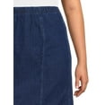 thumbnail image 3 of JMS Just My Size by Hanes Women's Plus Size Midi Pull-On Denim Skirt, 3 of 8