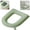 Green, variant on Waterproof Toilet Seat Cushion,Washable Reusable Padded Toilet Seat for Home Hotel