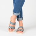 thumbnail image 6 of Journee Collection Womens Stellina Faux Leather Crocodile Print Slide Sandals, 6 of 6