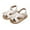 White, variant on Infant Baby Boys Girls Sandals Baby Girls Sandals Soft Sole Anti Slip Open Toe Breathable Summer Outdoor First Walker Shoes Baby Sandals Brown,7