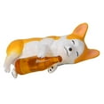 thumbnail image 3 of Perro Husky en miniatura de con de botella, para terrarios, casa de , bonsái, adorno de jardín de hadas, micropaisaje DIY Botella amarilla Corgi shamjiam Mini estatuilla de Corgi, 3 of 8