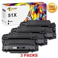 thumbnail image 1 of Toner Bank 3-Pack Compatible Toner Cartridge Replacement for HP Q7551X LaserJet P3005 P3005D P3005X P3005N P3005DN M3027-MFP M3027X-MFP M3035-MFP M3035XS-MFP Black, 1 of 7