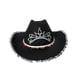 thumbnail image 1 of Sombrero vaquero de tela, ideal para disfraces. Ala ancha. Perfecto para fiestas y carnavales. Negro, 1 of 8