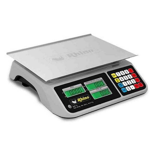 Bascula Rhino Peso-Precio Plato Grande 60 Kg BAR-10