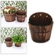 thumbnail image 5 of Maceta de madera tipo barril para jardín, ideal para interiores y exteriores. S, 5 of 9