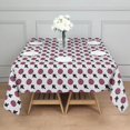 thumbnail image 3 of Halloween Square Tablecloth 52x52in(132x132cm) – Waterproof Polyester Printed Table Cover, Wrinkle Resistant & Washable for Kitchen Dining Picnic Party Decor, Pattern-V5-37, White, 3 of 6