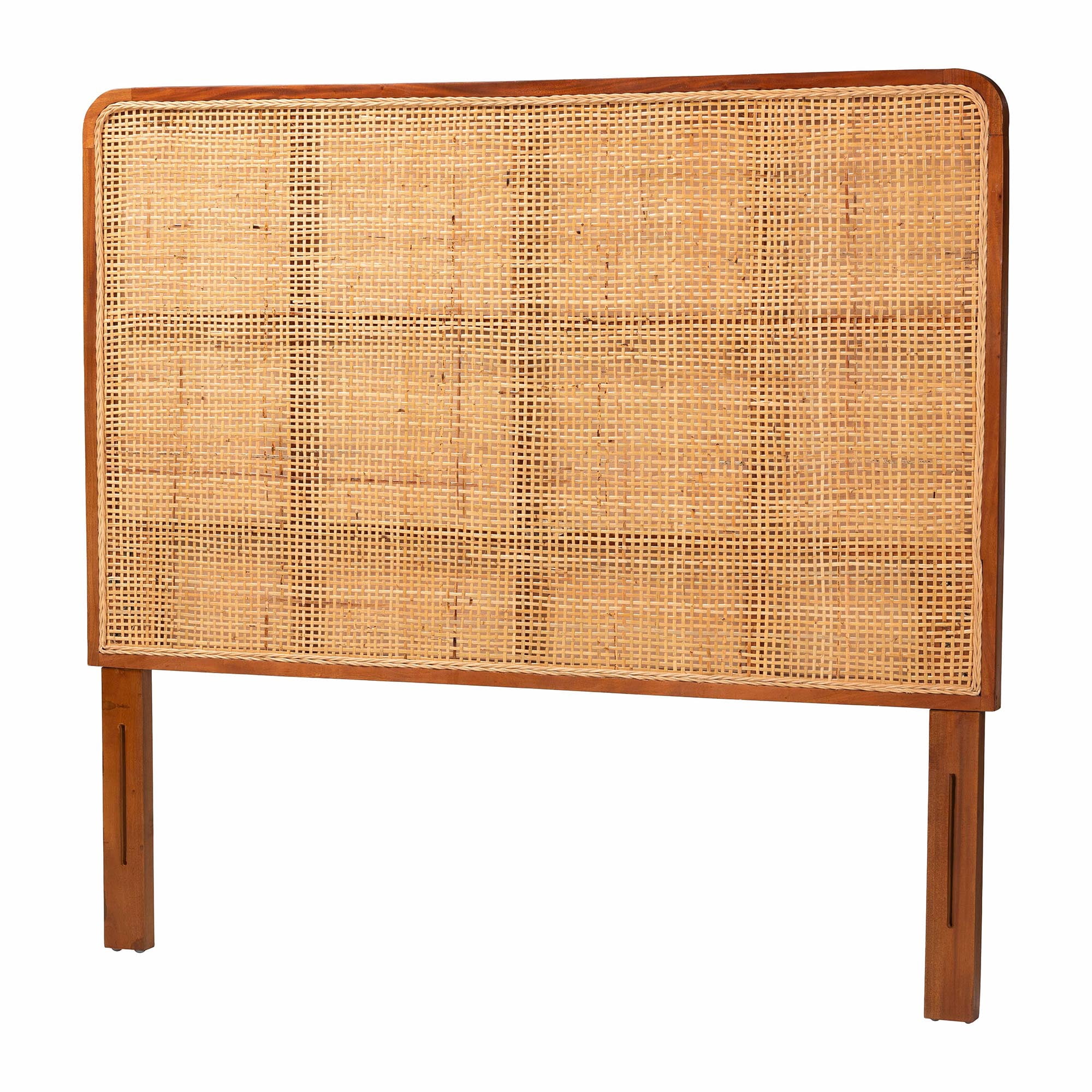 bali & pari Caspia Boho Headboard, Queen, Red Teak