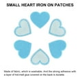 thumbnail image 4 of Uxcell Parches de hierro en forma de corazón, parches bordados, parches de transferencia de hierro para reparación de ropa, azul, 30PCS, 1.57"x1.37", 4 of 6