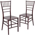 thumbnail image 1 of 2 Pk. HERCULES Series Mahogany Resin Stacking Chiavari Chair, 1 of 8