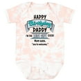 thumbnail image 3 of Inktastic Happy Birthday, Daddy Best Ever in Blue Boys or Girls Baby Bodysuit, 3 of 5