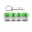 Green, variant on LED Light-up Keyboard Fidget Toy 4-in-1 Keyboard Decompression Button Finger Clicker Toy 4-Keys Fidget Keychain Stress Relief Desk Toy