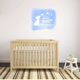 thumbnail image 2 of Dream Big Little One Cute Cartoon Baby Cub Silhoutte Watercolor Design Wall Art Sticker Designs Vinyl Stickers For Home House Walls Rooms Windows Bedroom Decoration Size (12x12 inch), 2 of 3