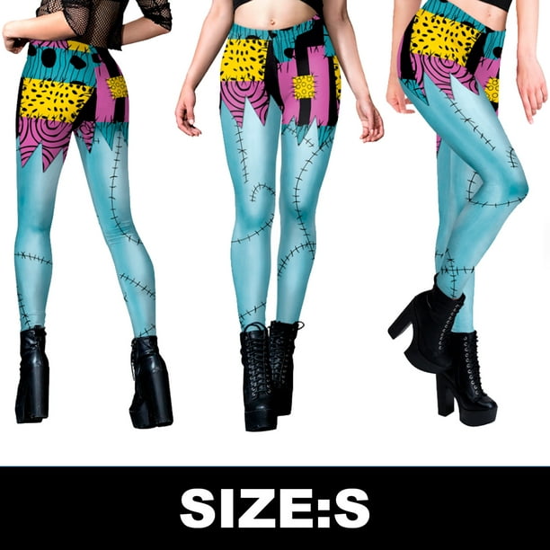 Womens 3d Printed Graphic Leggings, Halloween Fun Design Workout Stretch  Pants Various Designs