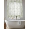thumbnail image 5 of Sage Green Sheer Curtains 63 Inch Length 2 Panels Set, Vintage Elegant Abstract Art Voile Window Treatment Rod Pocket Curtains Sheers Drapes for Bedroom/Living Room/Kitchen 52x"63"x2, 5 of 7