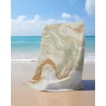 thumbnail image 4 of Sage Green Marble Beach Towels Oversized Super Absorbent, Contemporary Abstract Fluid Art Lightweight Bath Towel Quick Dry Sets For Bathroom/Pool/Rv Camping/Beach Play/Gym Room/Picnic 23"x47", 4 of 8