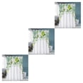 thumbnail image 1 of Cortina de ducha ecológica Bearachild blanca impermeable YL347-10, 1 of 6