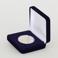 thumbnail image 3 of (1) Blue Velvet Model "H" Air-Tite Single Coin Holder Display Box Case for H-38 1oz Silver Dollar Direct Fit Coin Capsule, 3 of 3