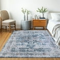 thumbnail image 4 of Delara 8'x10' Machine Washable Area Rug, Soft & Durable, Non-Slip, Stain Resistant, Misty Azure, for Bedroom, Living & Dining Room, 4 of 8