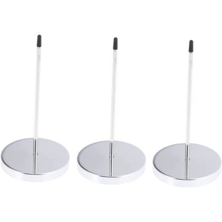 3 Pcs Metal Holder Stainless Steel Receipts Metal Receipt Spike Desk Straight Rod Bar Check Spindle Check Spindle Holder Bill Holder Receipt Spindle Paper Subpoena Fork Notes