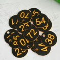 thumbnail image 6 of 100 Pieces Protable Numbered Tag Number Tag for Supermarket Warehouse Locker and yellow word, 6 of 7