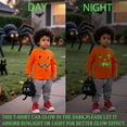 thumbnail image 2 of POPTEM Toddler Boys Glow in the dark Halloween T-Shirt Long Sleeve Pumpkin Spider Printed Cotton Clothes 3T, 2 of 7
