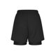 thumbnail image 4 of Ceisia Men's Fake Two Piece Double Layer Quick Dry Breathable Sports Fitness Shorts Cropped Training Pants Black Size-L Gifts, 4 of 5