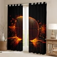 thumbnail image 2 of Homewish Boys Basketballprint Black Out Curtains,Sport Theme Curtains Pack of 2 (42x63 Each),Ball Gamer Bedroom Curtains,Super Cozy Room Decor, 2 of 6
