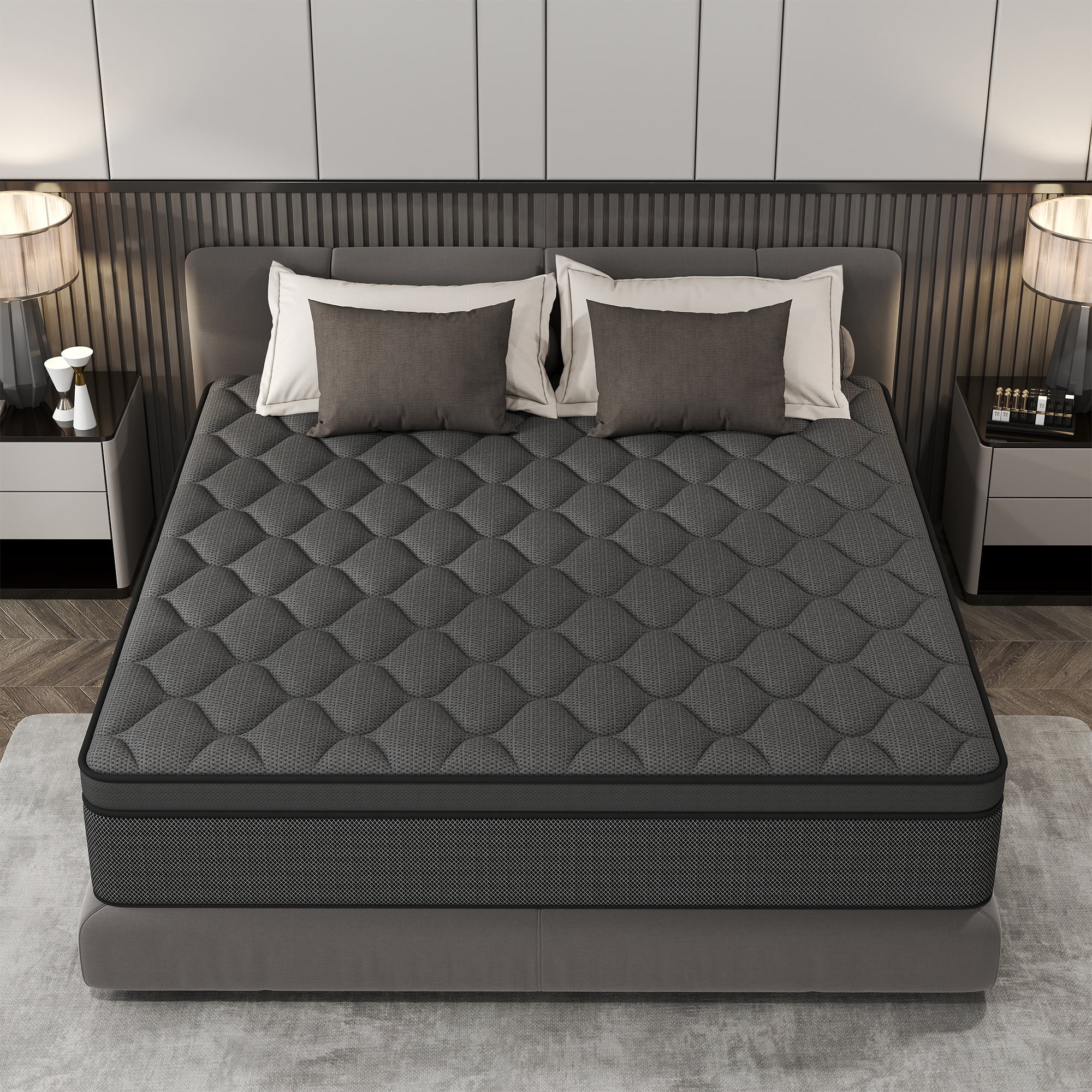 CICIMLU Full Mattress 12 inch Hybrid Gel Memory Foam & Pocket Innerspring, Pressure-Relief, Medium Firm Mattress