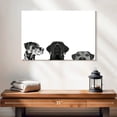 thumbnail image 2 of Elephant Stock Adorable Puppies Wall Art - Horizontal Canvas Wall Art - Living Room Wall Decor - Animal Canvas - White And Black Decor - 24" x 16", 2 of 8