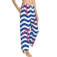 thumbnail image 3 of Kdxio Women's Comfy Stretch Nautical AnchorsPrint Drawstring Pajama Pants-Small, 3 of 9