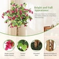 thumbnail image 2 of Qinaqin Artificial Bougainvillea Tree A 4FT Alto Potted Fake con Madera Trunk y Rosa Flowers para Indoor Outdoor Use, 2 of 5