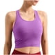 thumbnail image 1 of Tops Verdes Oscuros para las Mujeres Alta Elasticidad Nervadura sin Costuras Top Deportivo con Acolchado, Tops de Punto Blanco para las Mujeres, 1 of 9