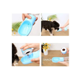 thumbnail image 4 of Botella de agua para perros 2 en 1, dispensador portátil de comida y agua, botella de viaje para mascotas, vaso de viaje y comedero portátil para exteriores, azul Rojo Verde, 4 of 5