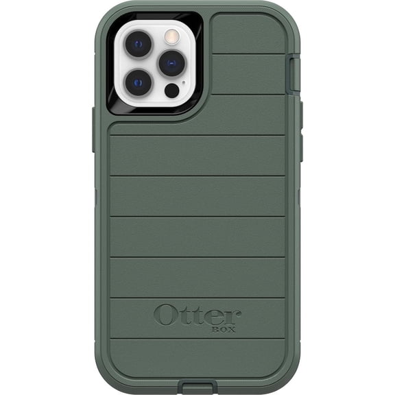OtterBox Back Cover Cell Phone Case for Apple iPhone 12 & iPhone 12 Pro, Forest Ranger Green