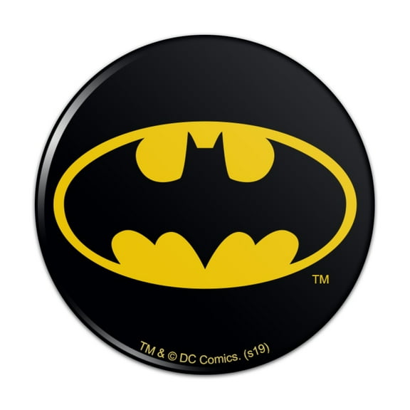 Batman Classic Bat Shield Logo Kitchen Refrigerator Locker Button Magnet