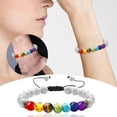 thumbnail image 2 of Pulsera de energía Seven Veins para hombre y mujer, pulsera ajustable con drenaje, pulsera tobillera, regalo de protección de energía chakra, 2 of 7