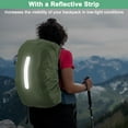 thumbnail image 5 of Uxcell Waterproof Backpack Rain Cover, 55L-65L Backpack Cover, Bag Rain Cover with Reflective Strap [Army Green], 5 of 8