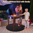 thumbnail image 5 of Tapis de Foyer pour Poêle solo, Tapis de grill Rond pour Grillades Extérieures, Tapis de grill Ignifuge et Imperméable pour Accessoires de Poêle solo, Tapis de grill pour Terrasse de grill Extérieur, 91CM, 5 of 5